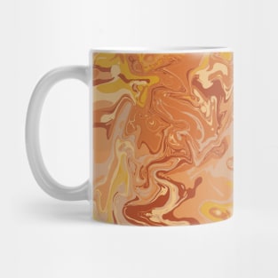 Golden Hour Marble - Digital Paint Spill Mug